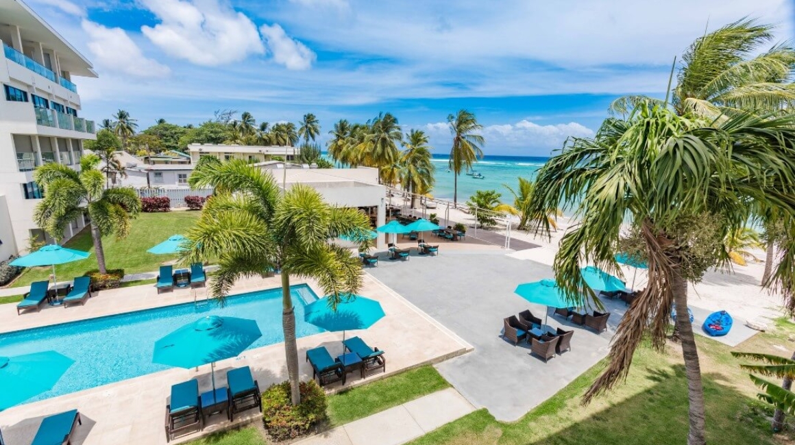 The Sands swimming pool and sun deck