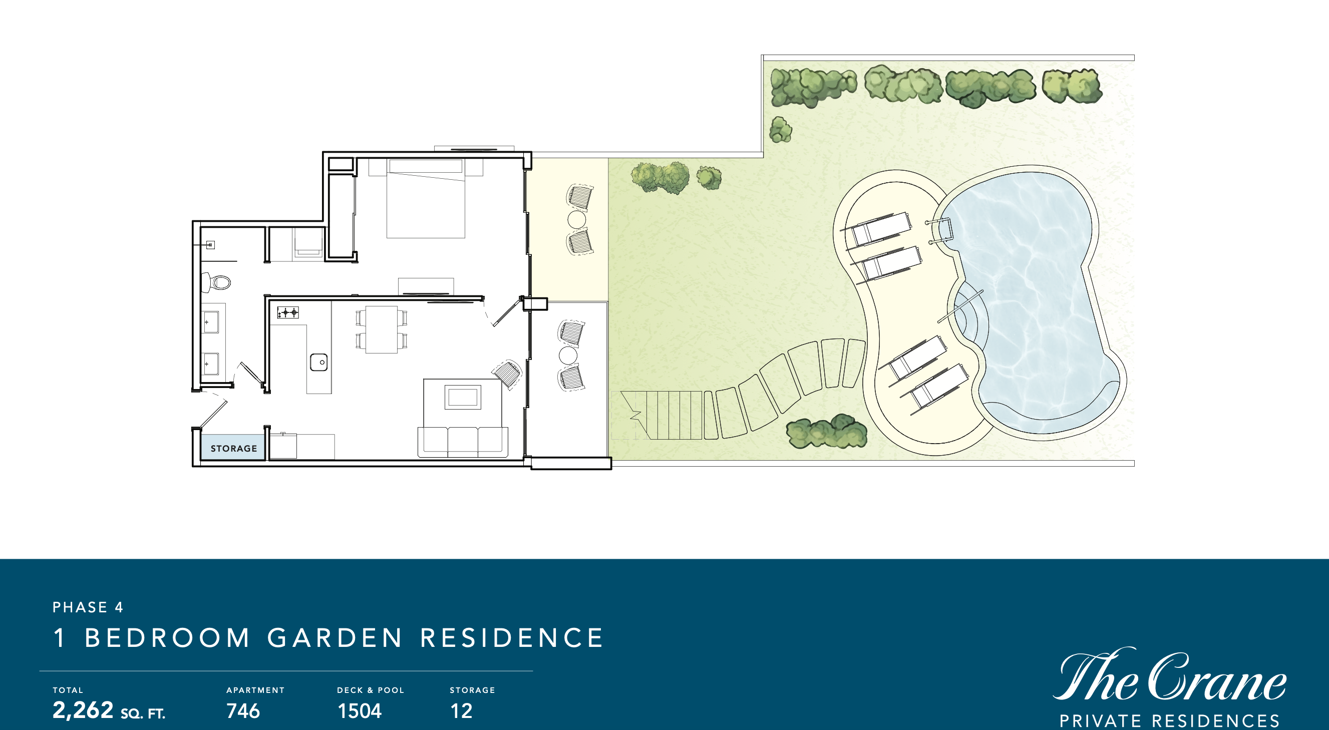 2D One Bedroom Garden Residence