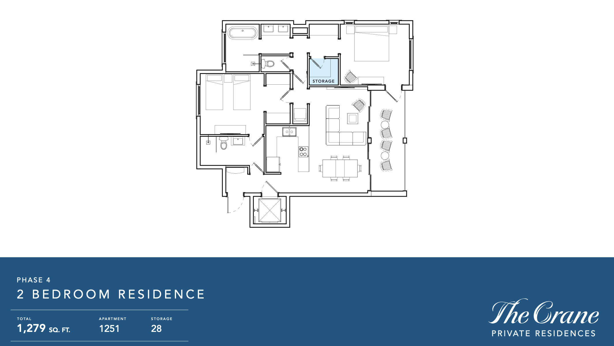 2D Two Bedroom Residence